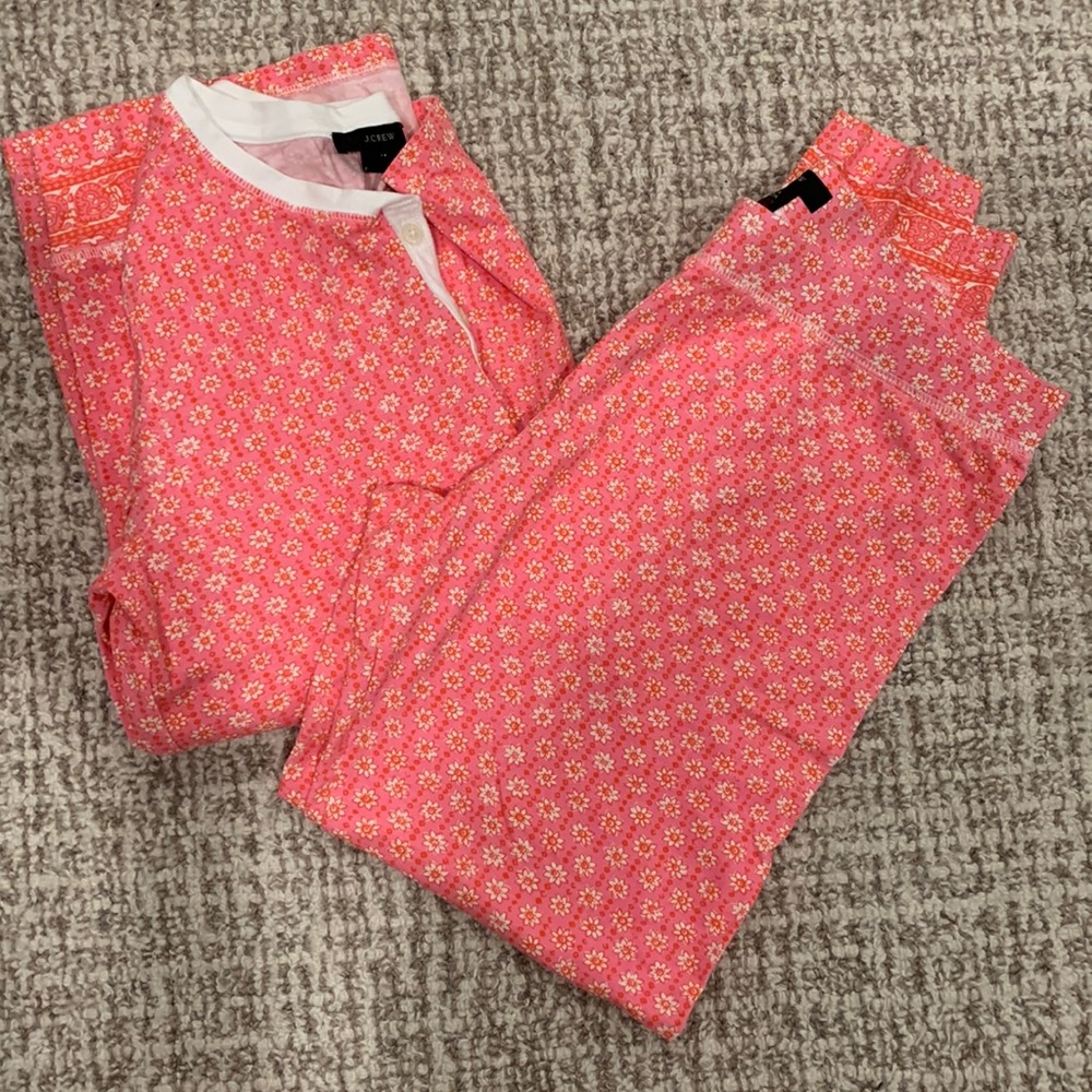 J crew cotton pajama set, brand new without tag, s/m
